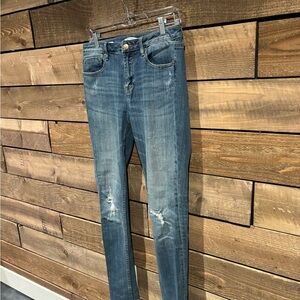Vigoss Blue Distressed Skinny Jeans